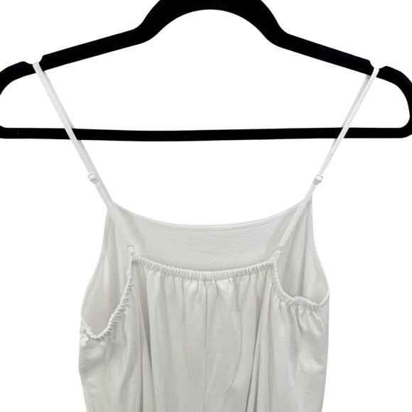 MANGO Dress Dina Spaghetti Straps A-line Midi Size Medium Women's White NWT - Picture 7 of 10